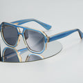 Lunettes de soleil polarisées pour pilotes avec un design double faisceau