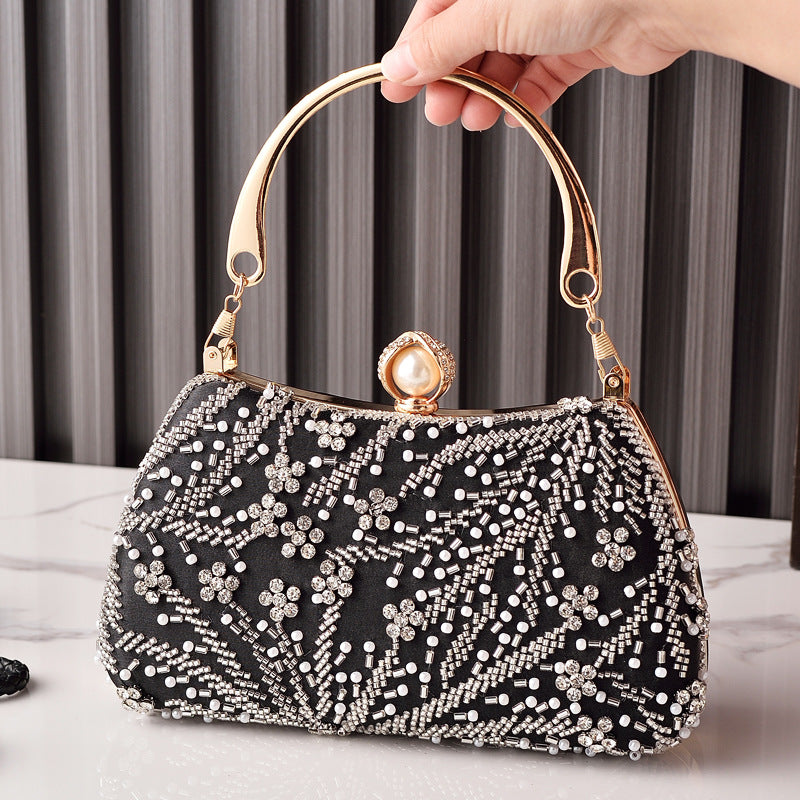 Femmes Soirée Clutch Perled Cheongsam-style sac mariage mariée sac à main