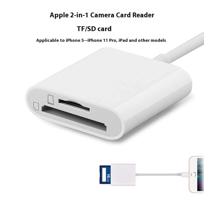 Téléphone mobile Adaptateur de lecteur de carte caméra OTG Data Cable