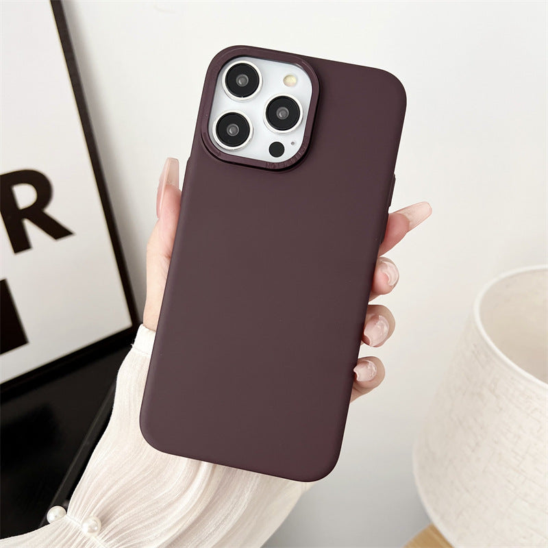Solid Couleur Grand trou de sable cristal case téléphone