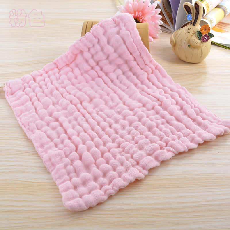 Serviette carrée Gauze Seersucker à six couches Infant Petite tour
