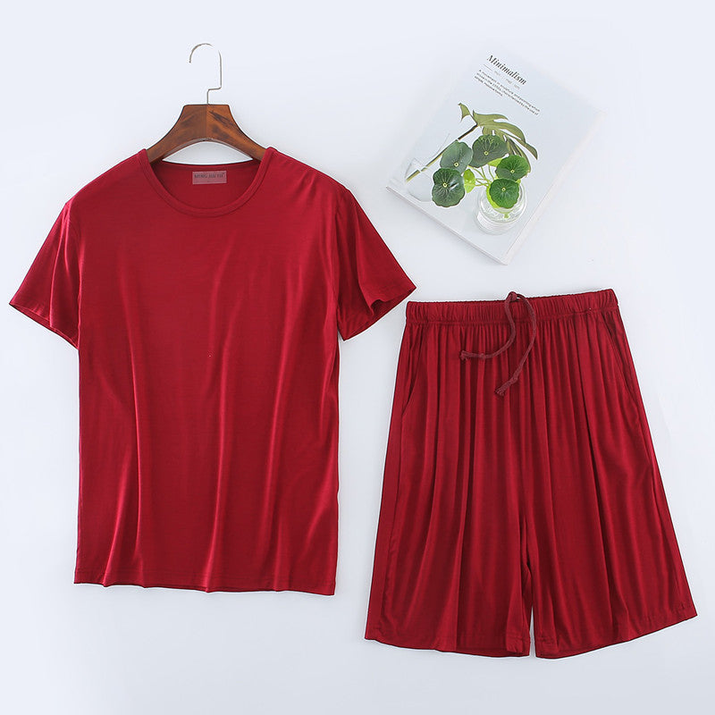 Ensemble de T-shirt Modal homme Short manches courtes