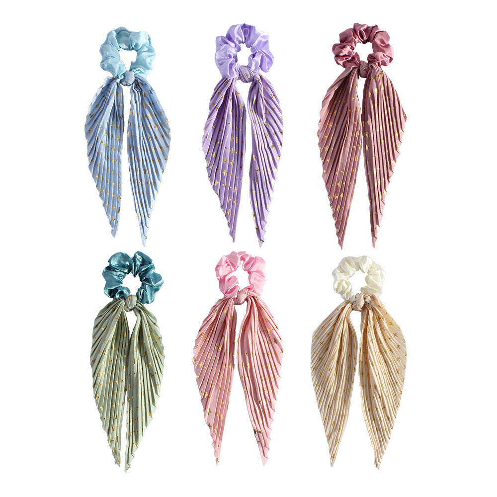 Cute en soie Ponytail cheveux Loop bande de cheveux Accessoires de cheveux