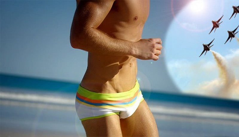 Mode Rainbow Slips de natation Boxer Natation Trunks