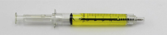 Syringe Syringe Publicité Syringe stylo à bille