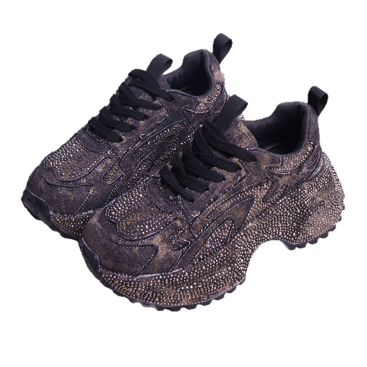 Femmes Stylish Versatile Augmentation de la hauteur Sneakers occasionnels à semelle épaisse