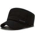 Casquette plate pour hommes pour l'automne et l'hiver chaud extérieur avec protection de l'oreille
