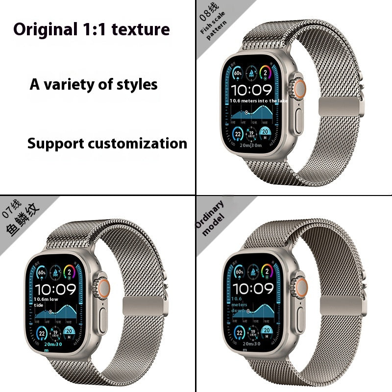 Convient pour bracelet de montre Couleur primaire Milanis ceinture en acier