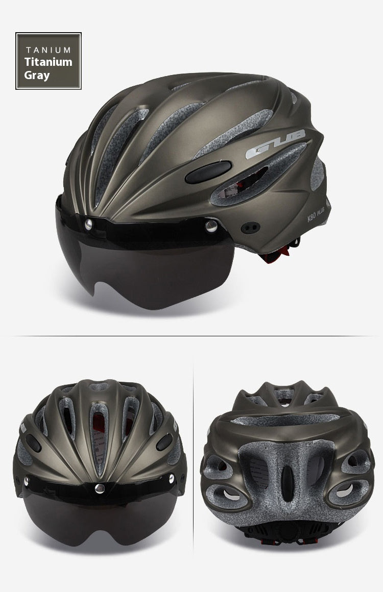Casque d'équitation intégré VTT Gants magnétiques