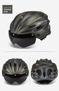Casque d'équitation intégré VTT Gants magnétiques