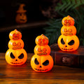Lanterne de citrouille d'Halloween Portable Citrouille d'Halloween Ornements Pilaires Décorations d'Halloween