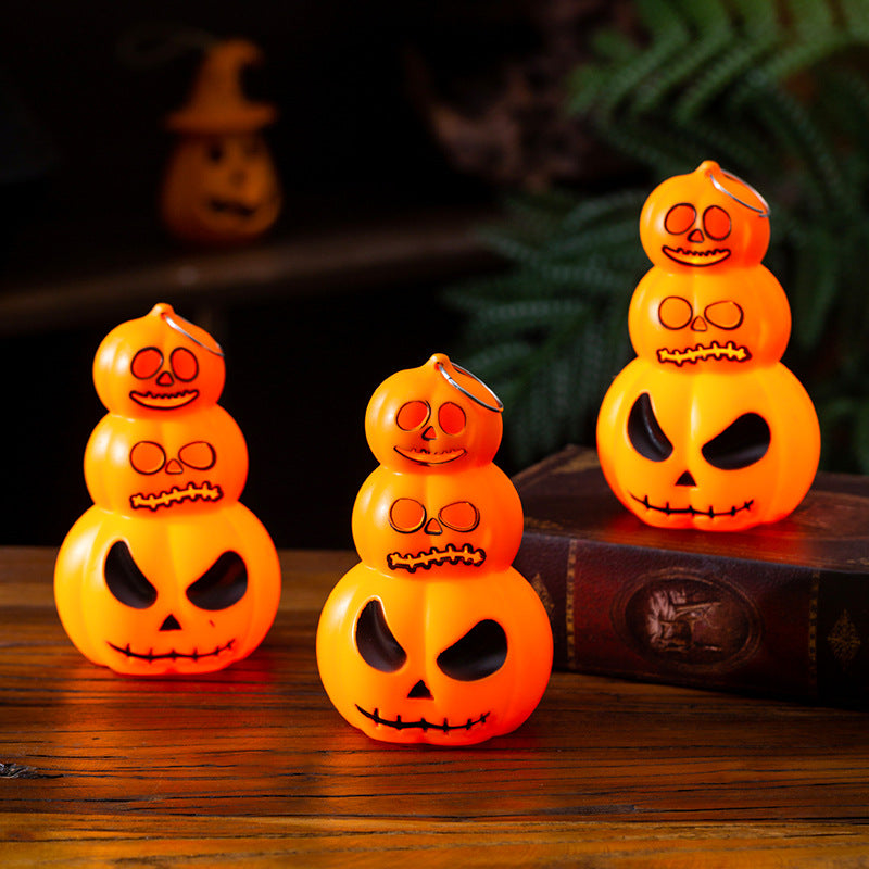 Lanterne de citrouille d'Halloween Portable Citrouille d'Halloween Ornements Pilaires Décorations d'Halloween