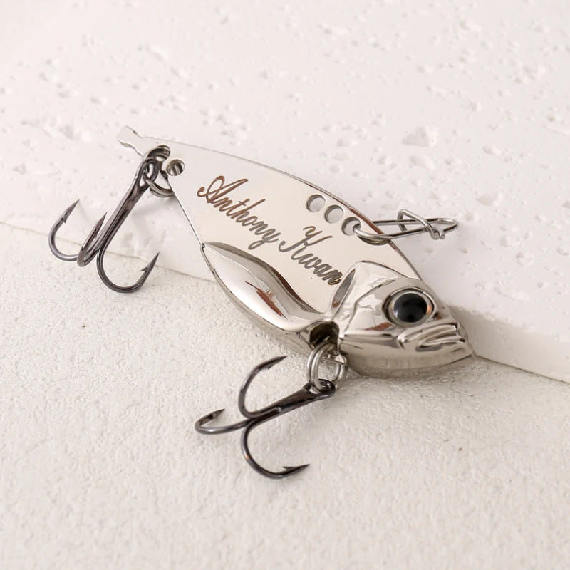 Pendentif personnalisé engravé Fishhook Pêche Lure Pendentif