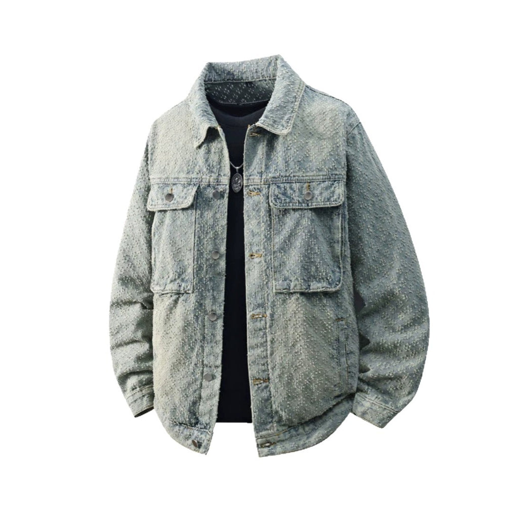 Veste de travail pour hommes lavés, style coréen