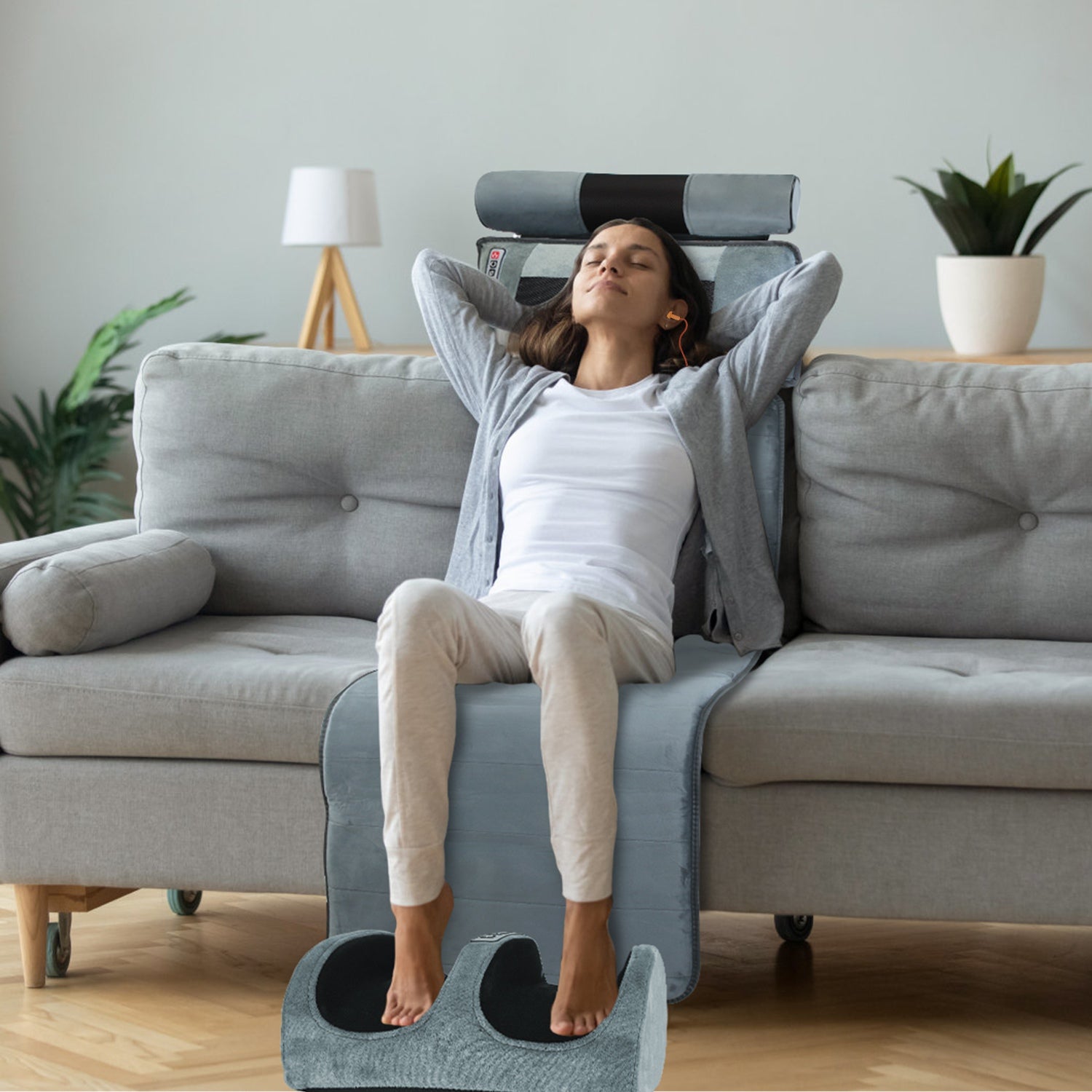 Pad de massage électrique plein corps avec cou et pieds