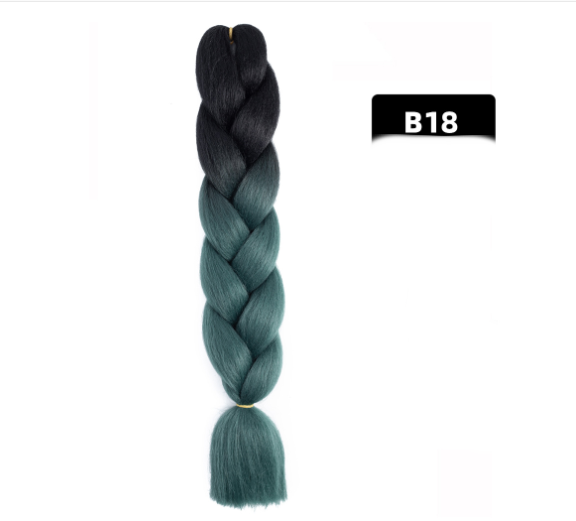 Couleur Big Braid African Chemical Fibre Gradient en soie haute température