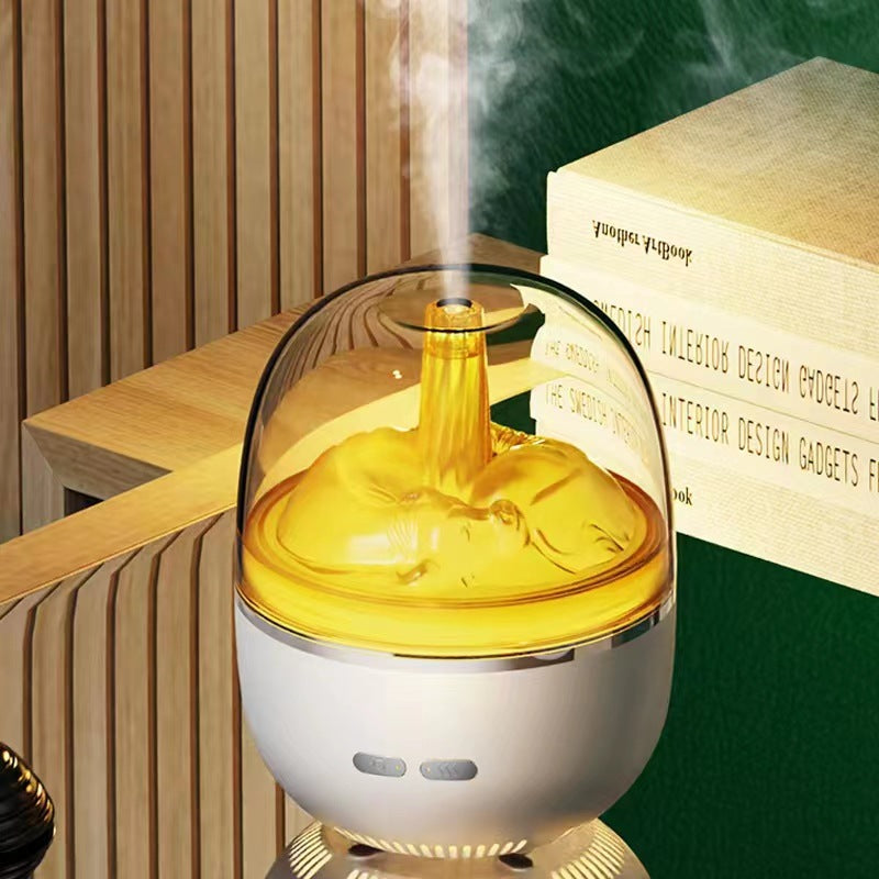 Huile essentielle de l'humidificateur de l'air Aromathérapie ultrasonore Atomiseur coloré lumière lourde brouillard Vol