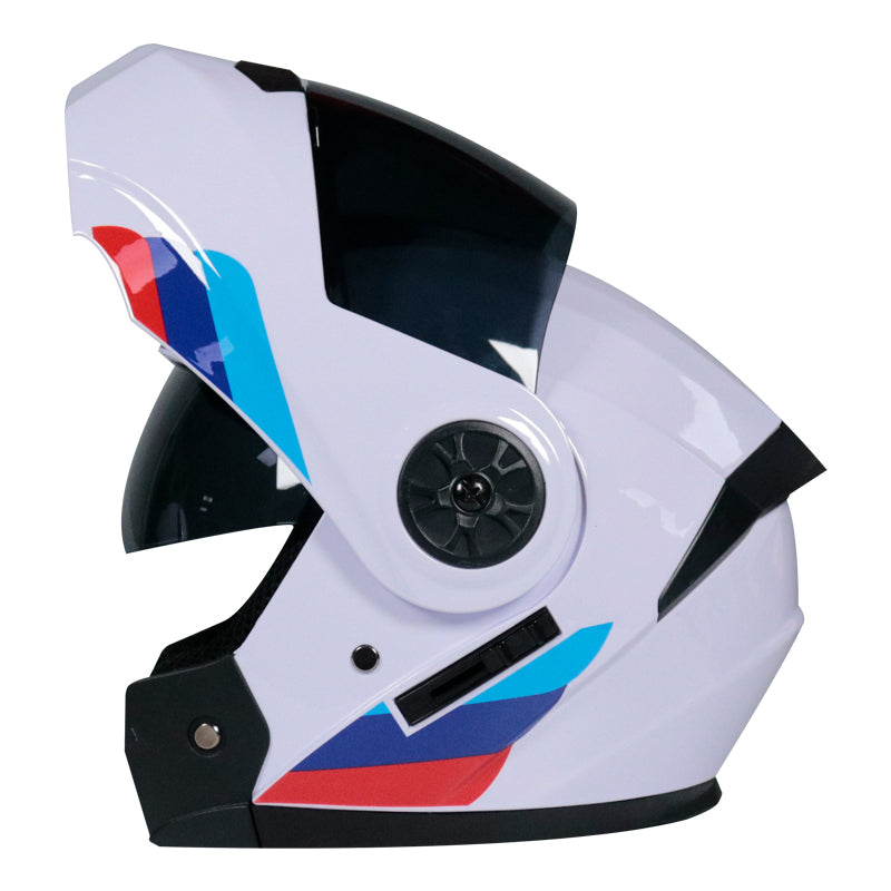 Casque de moto d'hiver double-lentilles non couvert