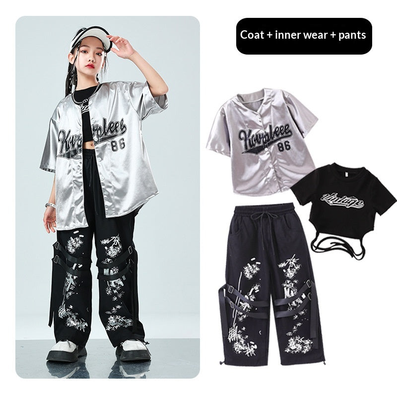 Kids' baseball jacket set