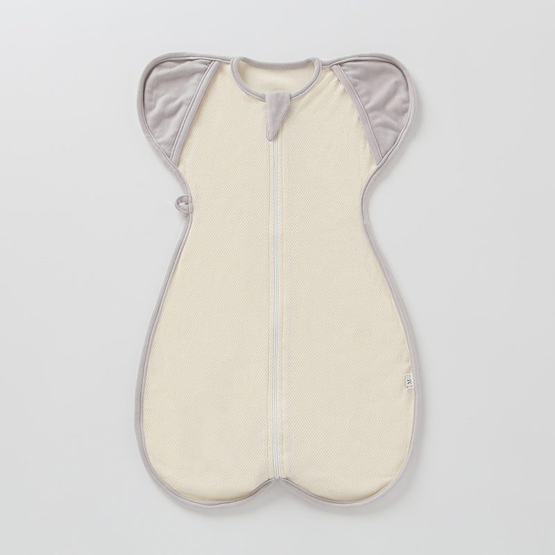 Bébé sac de couchage Rendez-vous Respirant double usage Nouveau-né coton biologique anti-piquant Blanke