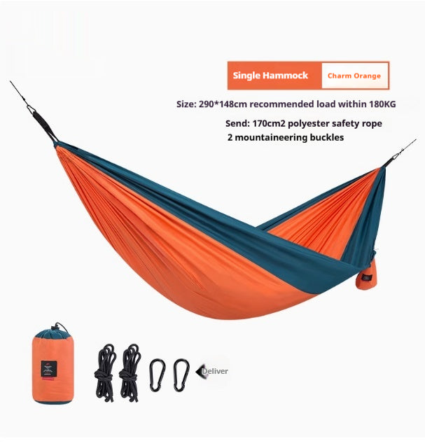 Hamac extérieur balançoire double anti-roulis extérieur Portable Camping Glider