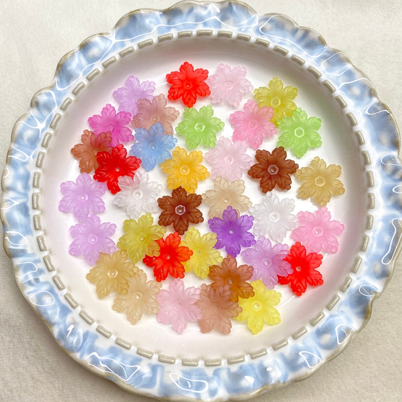 Matte Acrylic Snowflake Spacers
