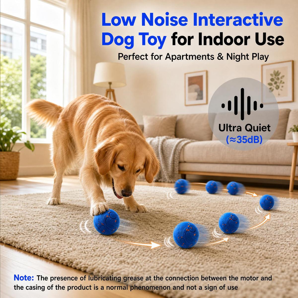Balle interactive pour chien