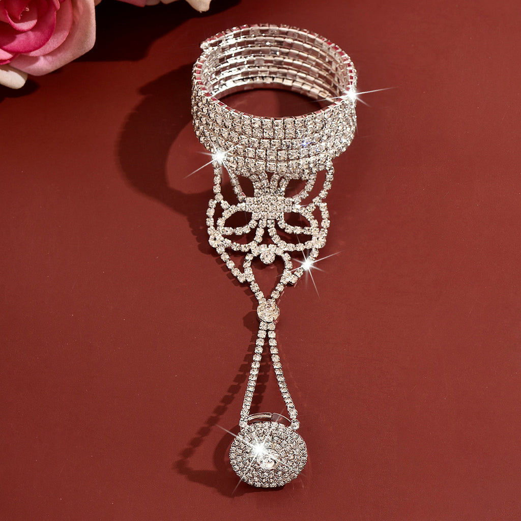 Bracelet élastique avec plusieurs couches de Strass amis Eco