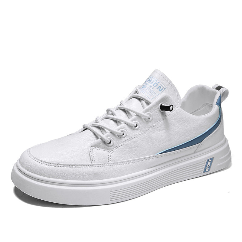 Style coréen Fashionable All-match Blanc Chaussures Homme mince Casual Respirant Toile Sneaker