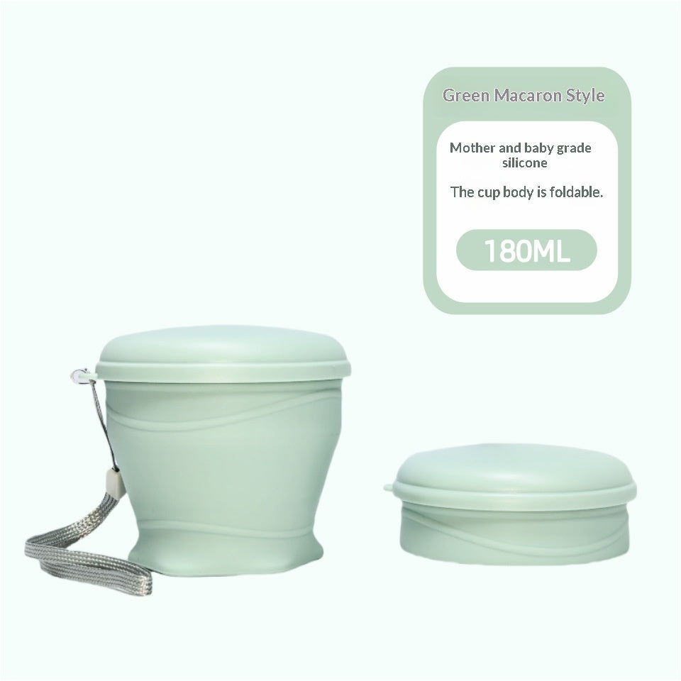 Coupe Macaron Mignon et amusant bouteille d'eau pliante