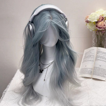 Grande vague moyennement divisée Long Curly Wig