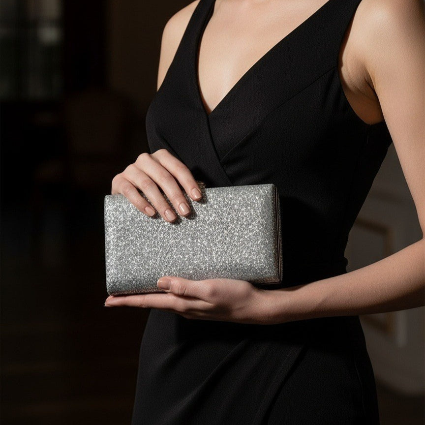 Sac d'embrayage pour dames à paillettes