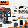 Support de téléphone pliant noir - Bureau Portable à 360° réglable