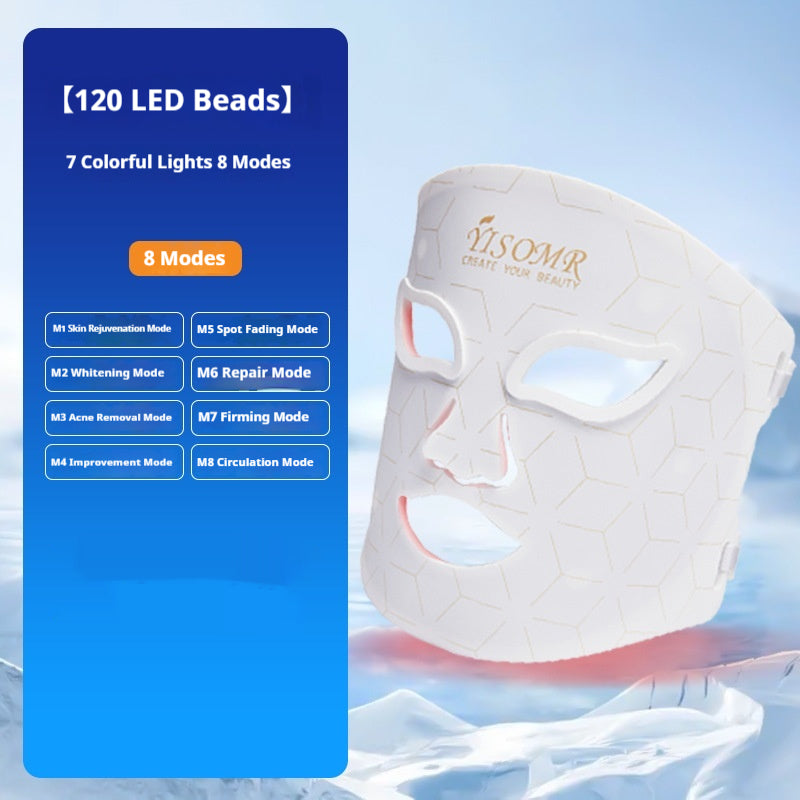 LED rouge et bleu lumière acné-suppression masque faciale dispositif de beauté pour usage domestique