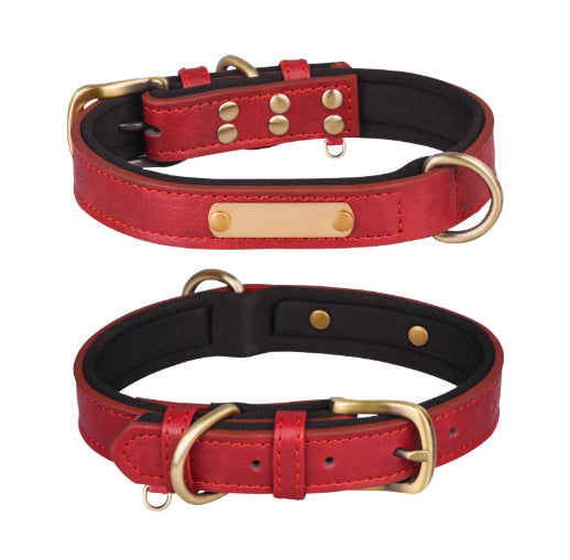 Collier de chien respirant Retro en cuir