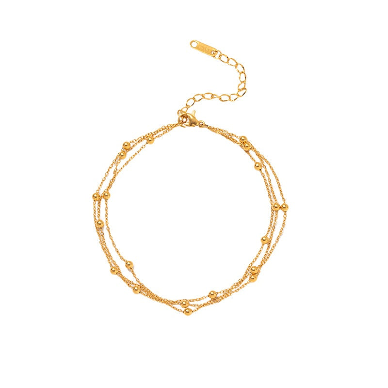 Perles métalliques multicouches fashionables et minimalistes