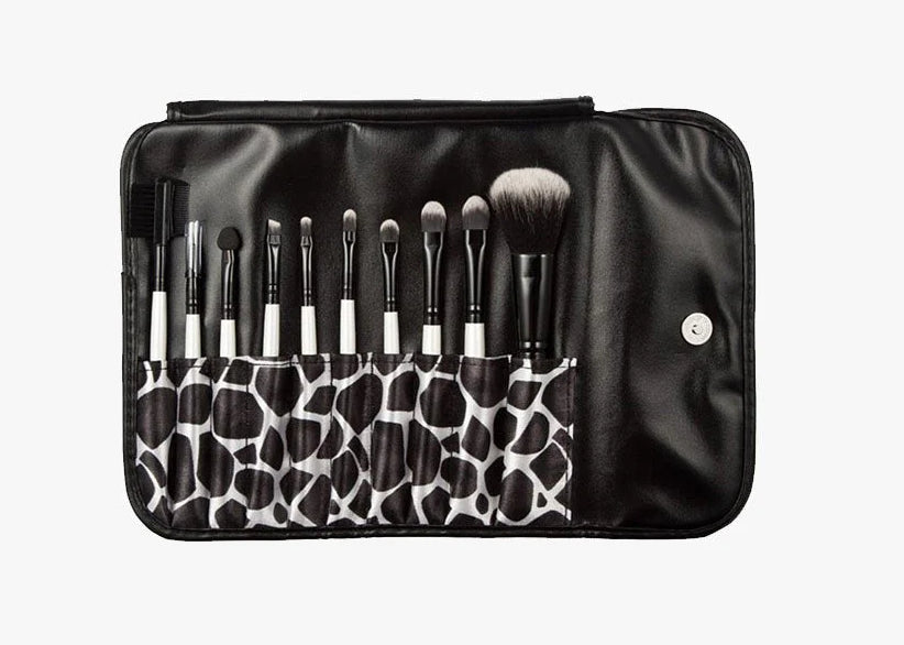 Ensemble de brosses de maquillage en poudre à l'ombre et à l'enrouleur pour animaux haut de gamme