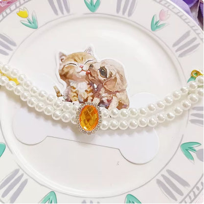 Cat Pet Bijoux eau pendentif collier de lapin