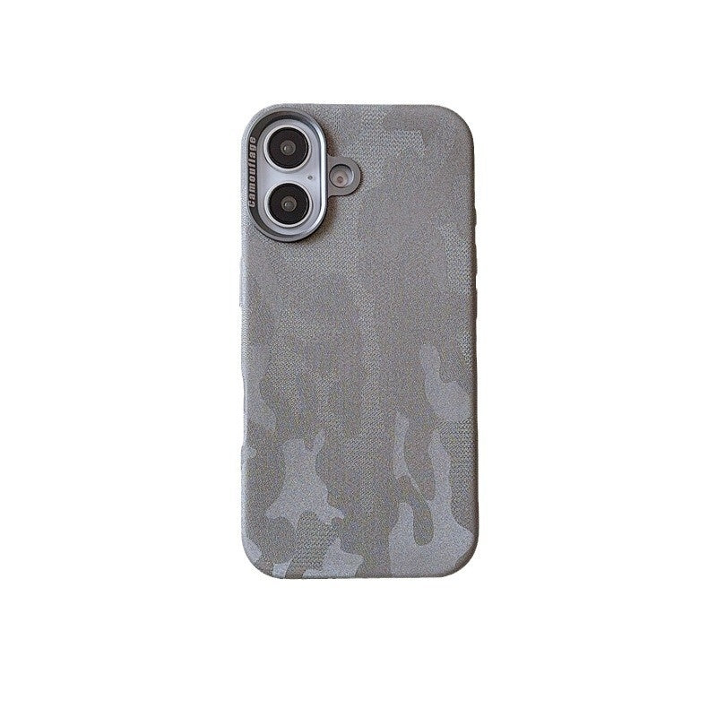 Camouflage Couverture de protection de téléphone mobile en cuir tout compris
