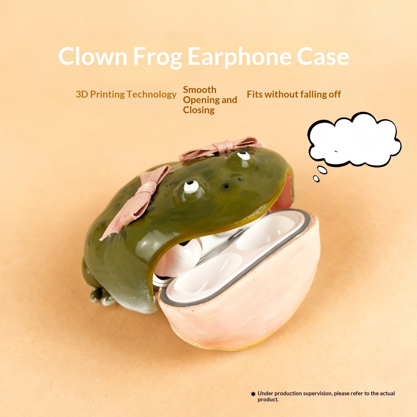 Housse d'écouteurs faits main Ugly Frog Couverture premium Niche