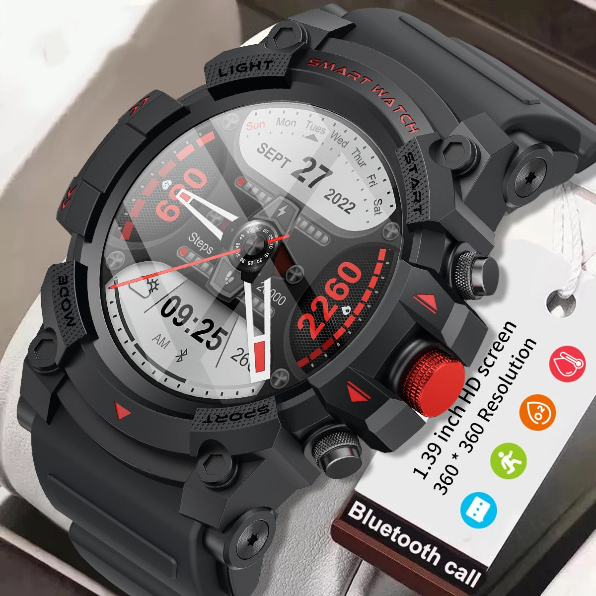 Smart Watch multifonctionnel avec capacité d'appel et surveillance de la santé