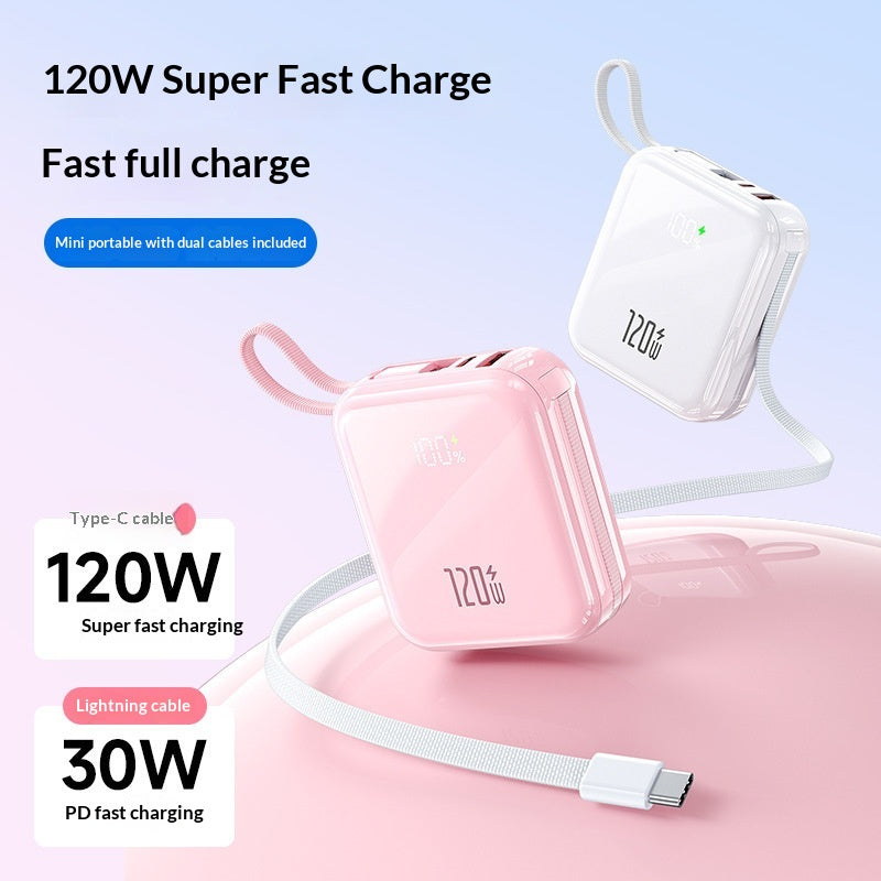 120W Super charge rapide 20000mAh Mini banque de puissance de haute capacité