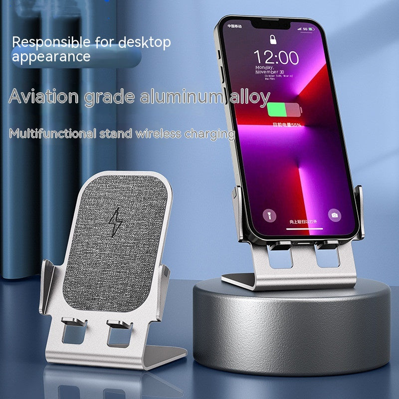 Support de bureau mobile en métal charge rapide