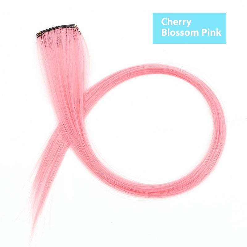 Couleur cheveux suspension oreille perruque teinte ensemble cheveux extension couleurs bandes