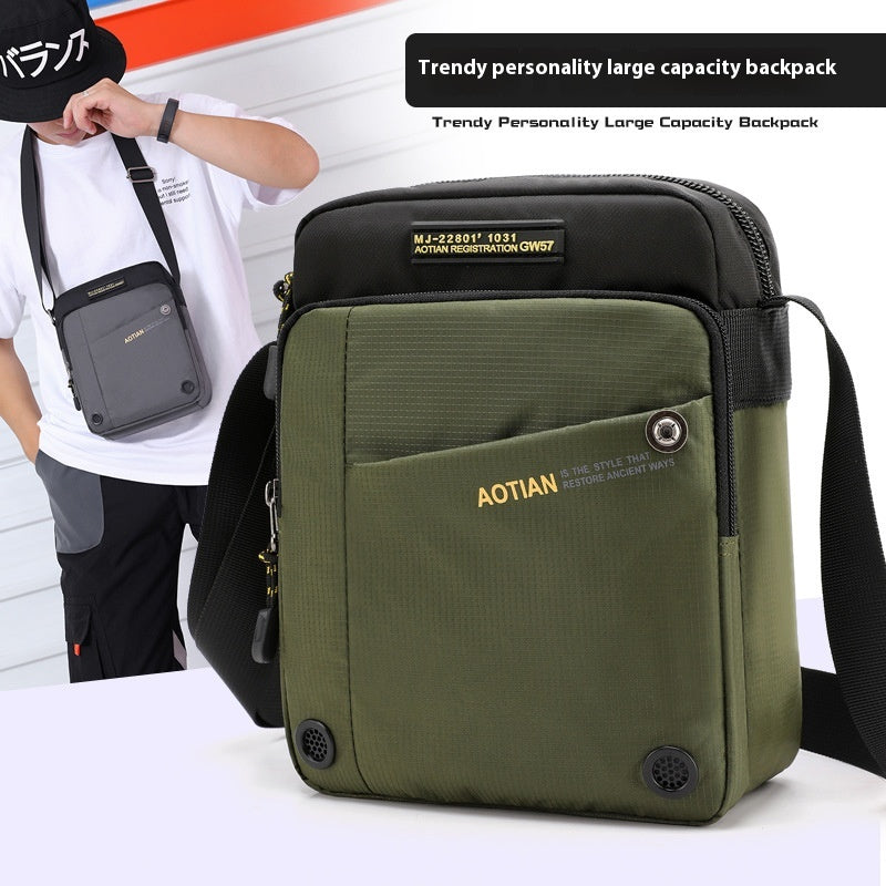 Épaule pour hommes Tide Crossbody Outdoor Travel Waterproof Loisirs Sac personnalisé