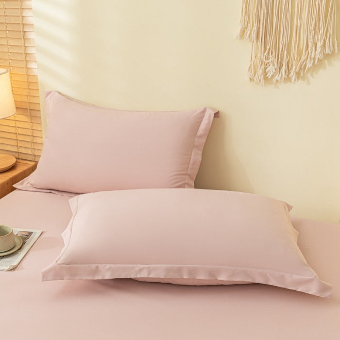 Coussin lavable en coton Aloe de couleur solide Et respirant