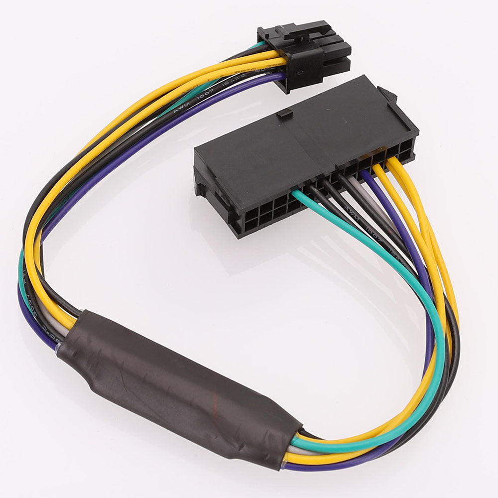 Convient pour Optiplex 3020 7020 9020 8 broches câble d'alimentation ATX 24P à 8P ligne