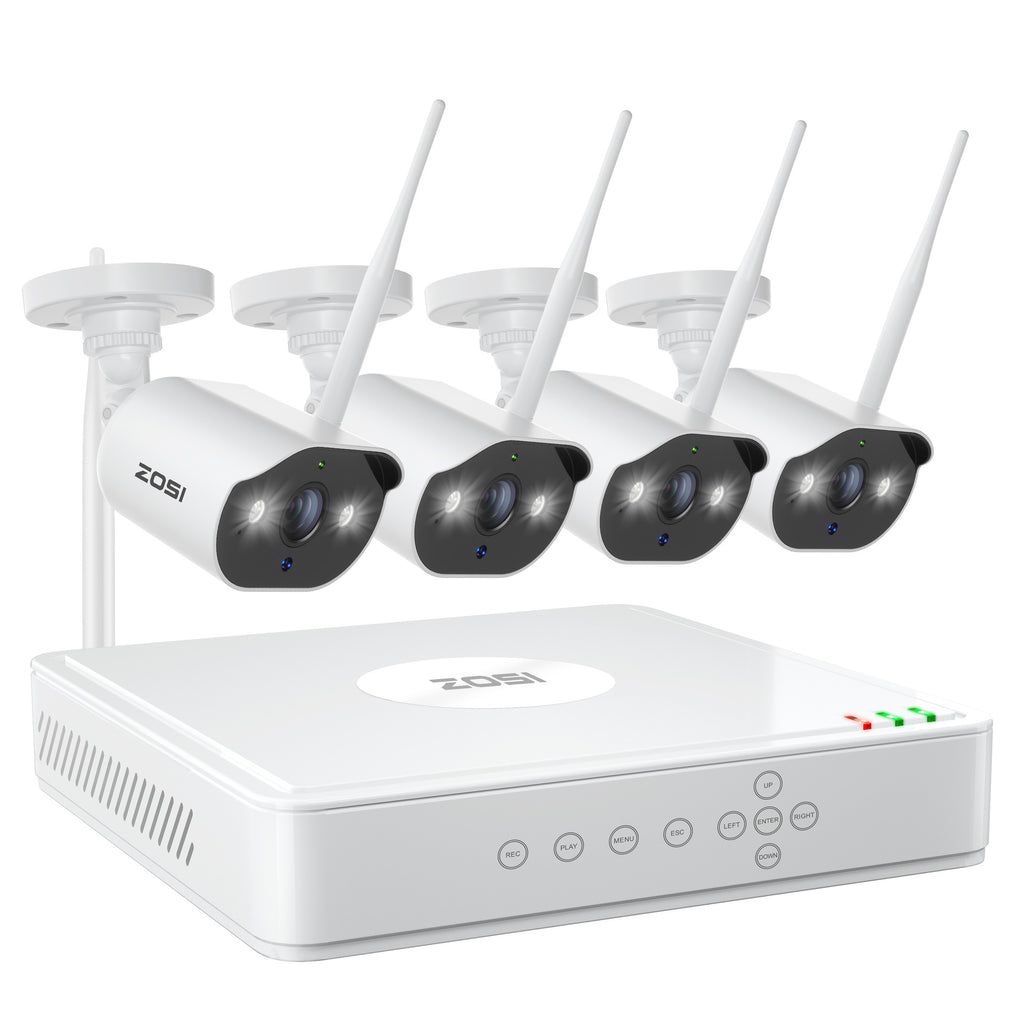 ZOSI Zhou Shi 5 Million HD POE Video Recorder Security Remote Outdoor Monitor Suit