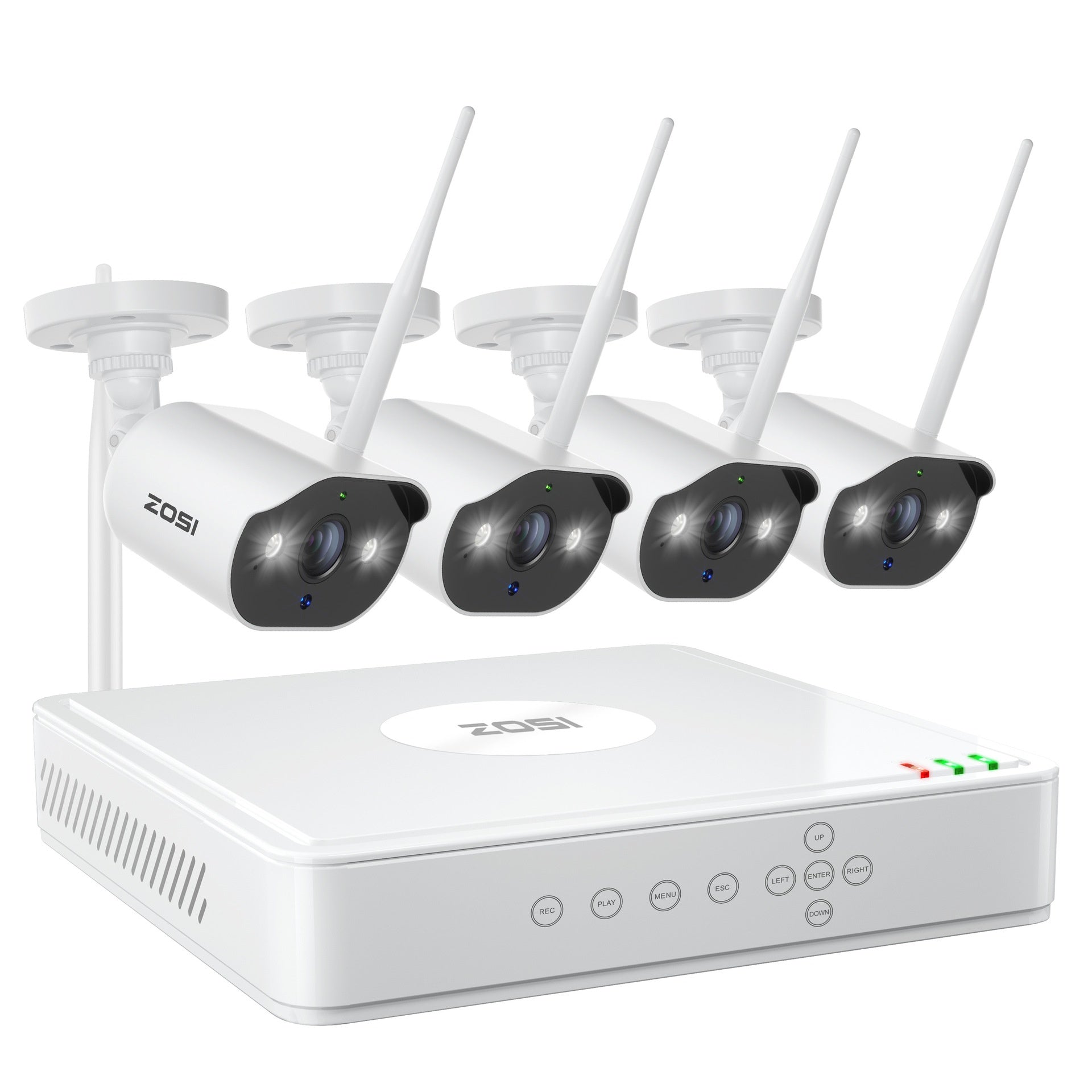 ZOSI Zhou Shi 5 Million HD POE Video Recorder Security Remote Outdoor Monitor Suit
