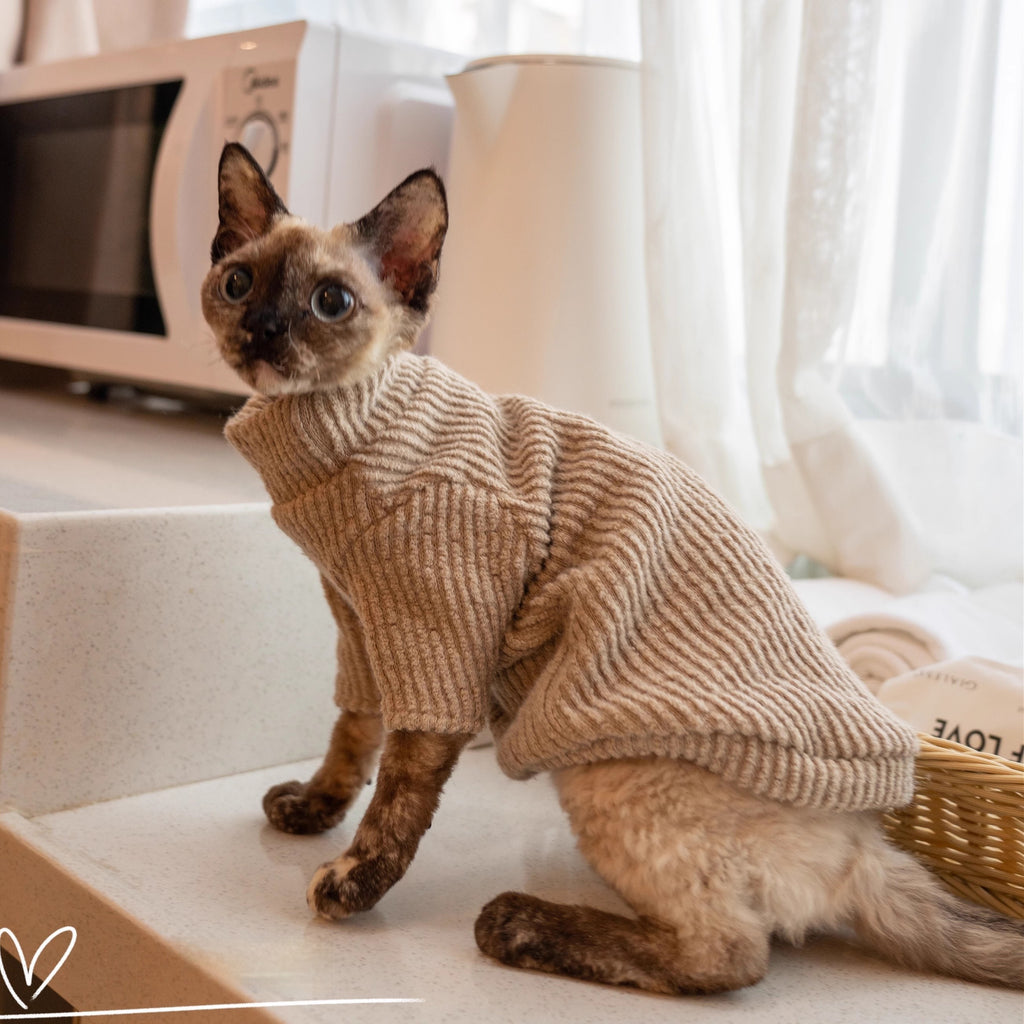 Chandails chauds Sphynx Cat Lambswool Chandails sans manches